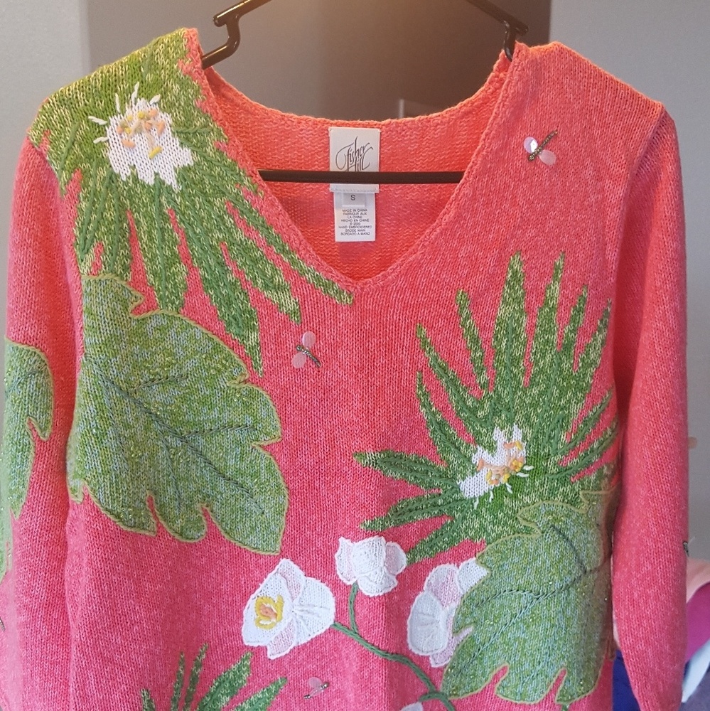 Fisher Hill Pink Cardigan Sweater